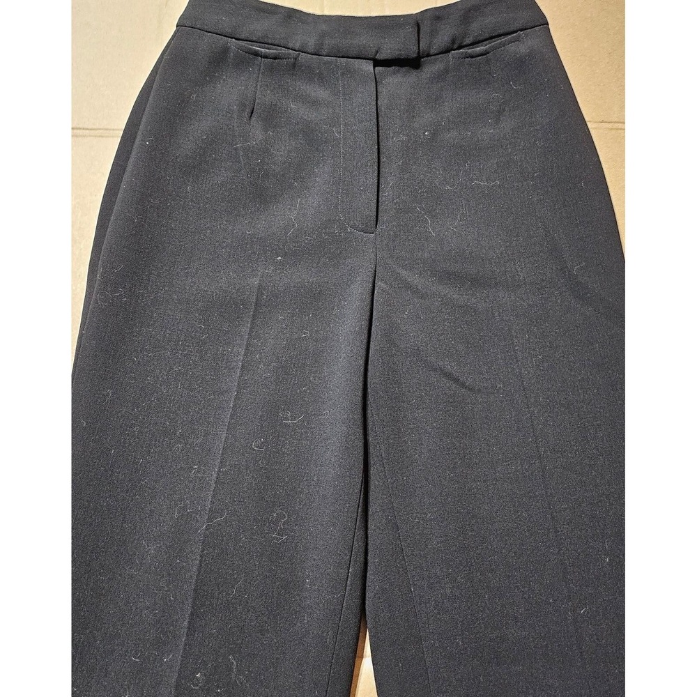 Donna Karan Signature Gold Label‎ Wool Ankle Black Trouser Pants 26x29